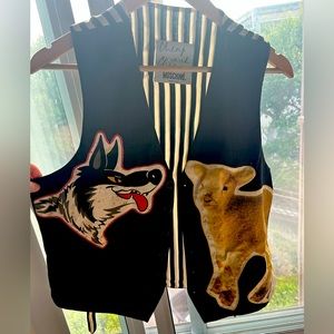 Moschino Cheap and Chic lamb wolf vest, vintage 90s